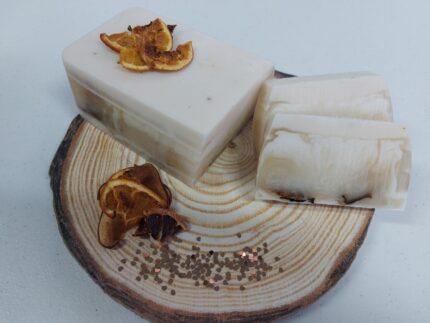 Σαπούνι πλάκα με άρωμα πορτοκάλι, μήλο και βανίλια 125gr